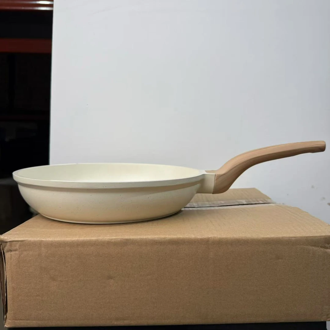 22冰淇淋白色麦饭石不粘煎盘（微瑕；介意勿拍）