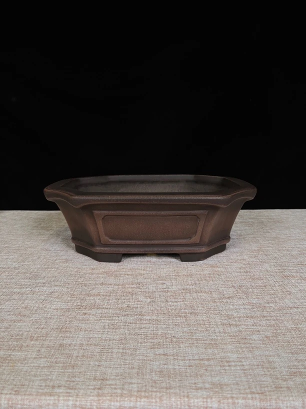 水明紫砂盆，乌泥盆，行山花盆，规格35*30*12