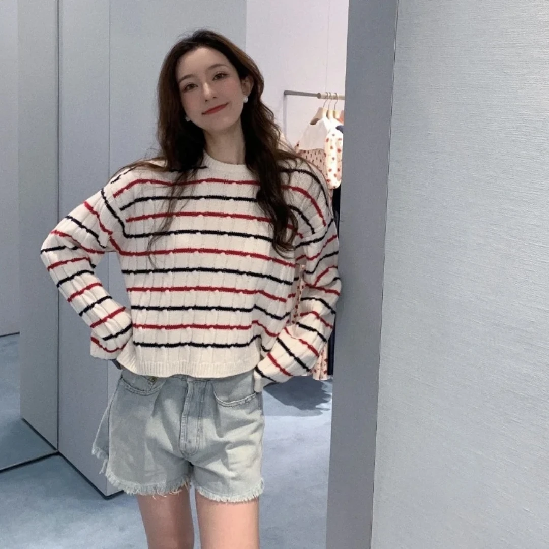 1850/99新 MIUMIU 缪缪 条纹针织毛衣 36码 公价1.2w