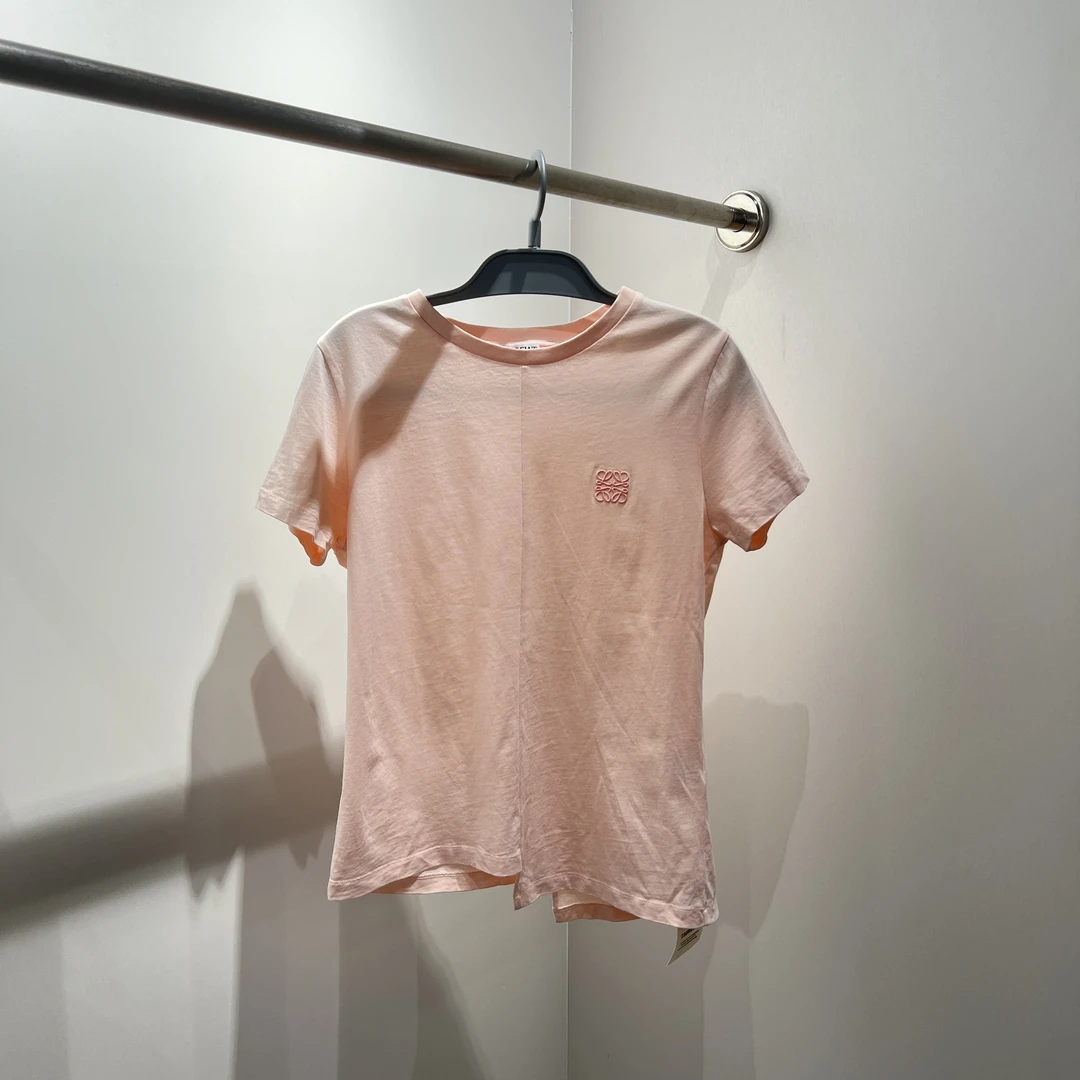 3f064/99新Loewe罗意威 刺绣logo不规则下摆短袖T恤 S码 公价9k