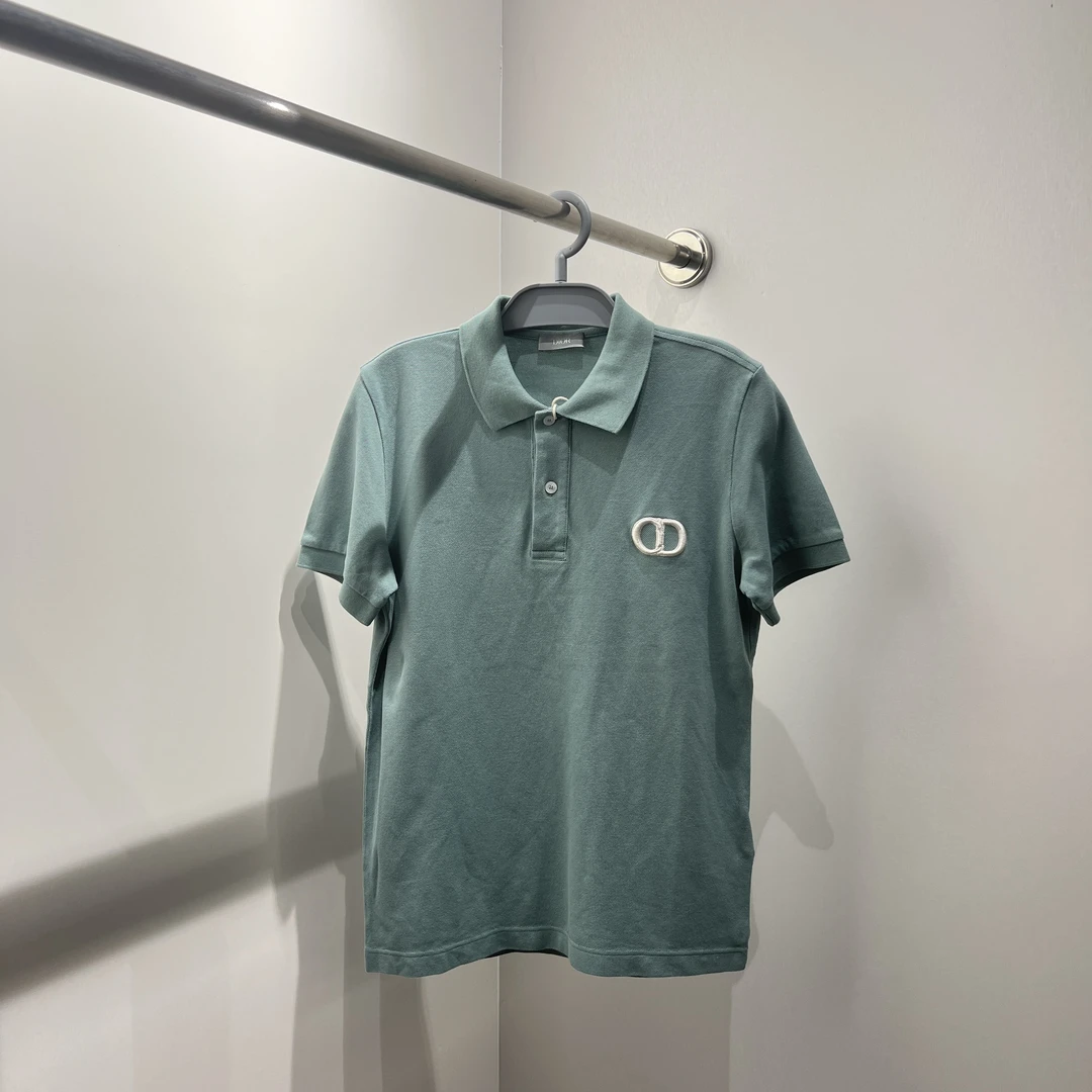 dior/迪奥 y05 准新带吊 纯色刺绣logo休闲短袖 xs码 公价7k