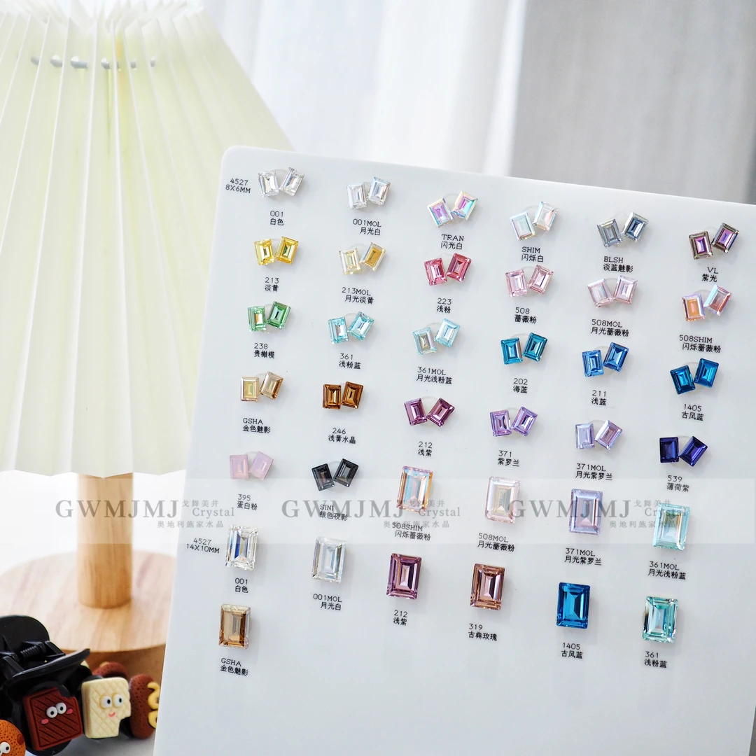 施华洛奥地利4527尖底方钻小冰糖多色超闪水晶美甲钻DIY饰品钻