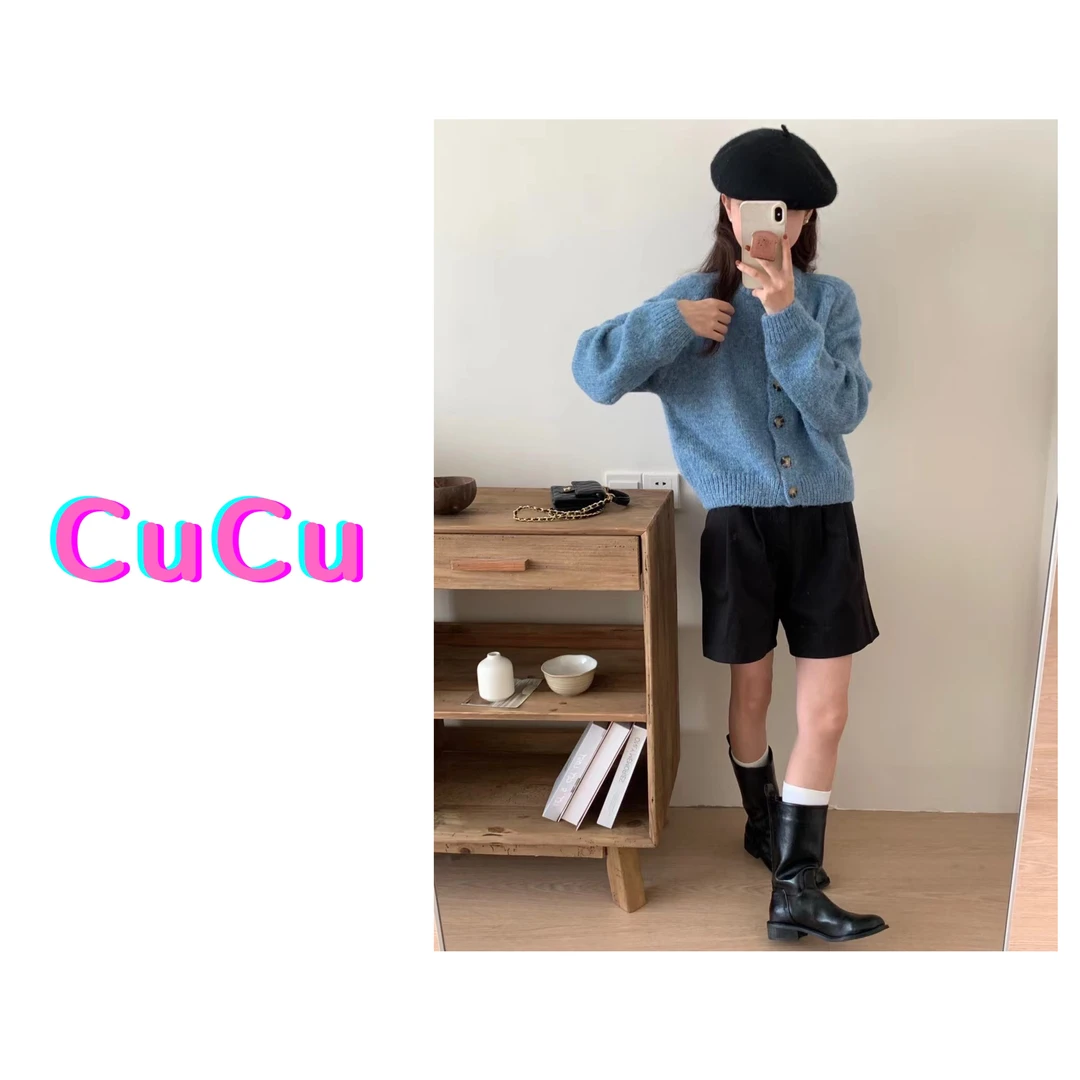 【yoyo自制韩系穿搭合集】韩系简约高级感毛衣重工显白新款针织女装