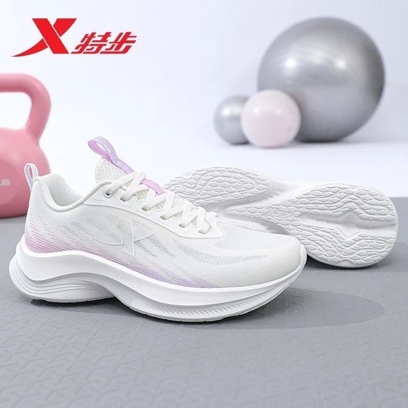 特步运动鞋女鞋子2025冬季网面透气跑步鞋新款减震软底轻便慢跑鞋