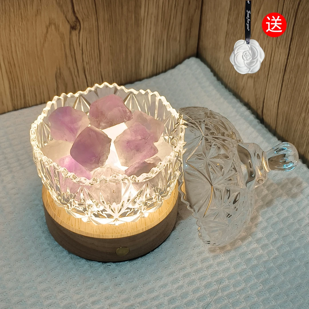 无火香薰扩香晶石摆件室内精油香薰灯卧室持久留香少女房间氛围感