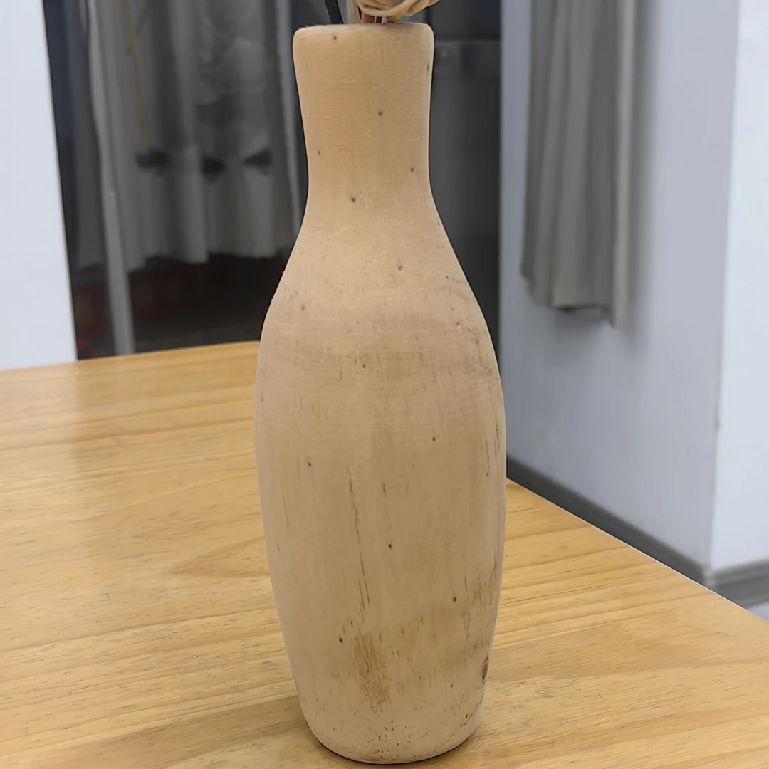 一物一拍实木花瓶