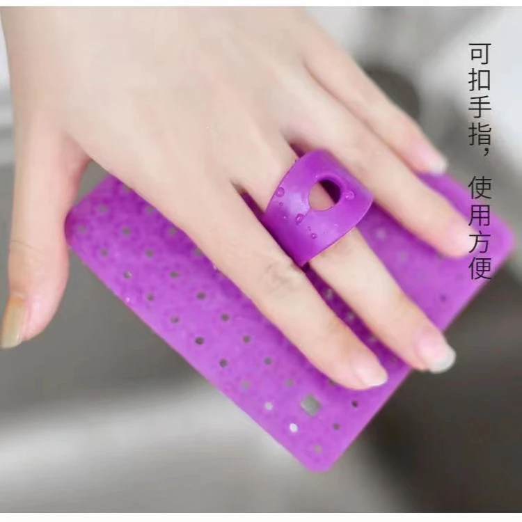 刷子厨房水槽砧板刷缝隙清洁刷土豆萝卜刷果蔬清洗刷多功能指环刷