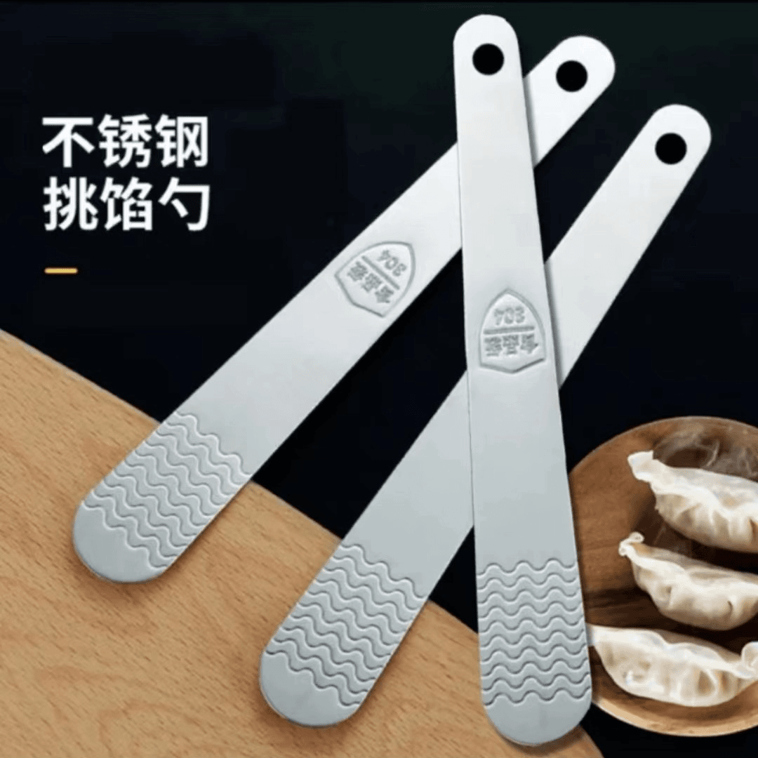 9.9元3个不锈钢包饺子包子挖馅馄饨馅铲厨房包水饺工具不粘挑馅勺