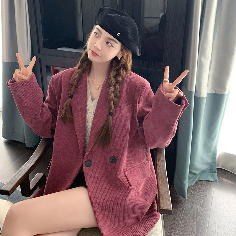 2023年秋冬季节新款西装外套女设计感时尚潮流百搭款式休闲西服