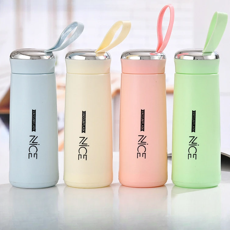 纯色字母水杯创意ins潮流杯子奈斯杯双层玻璃杯简约水杯