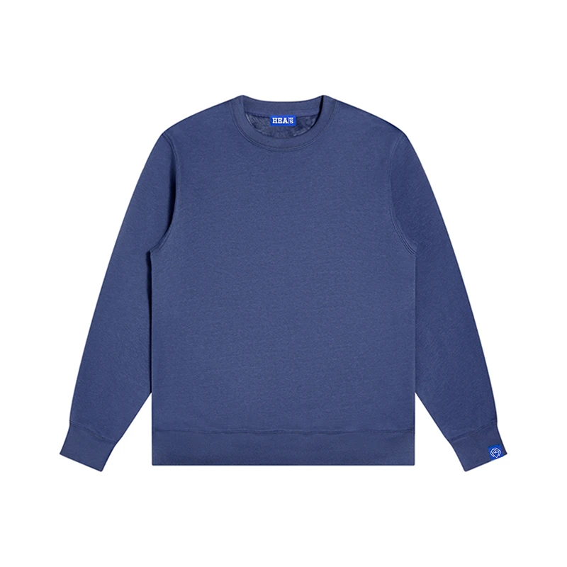 HEA极简风纯色圆领宽松时尚简约情侣百搭休闲秋冬加绒长袖卫衣