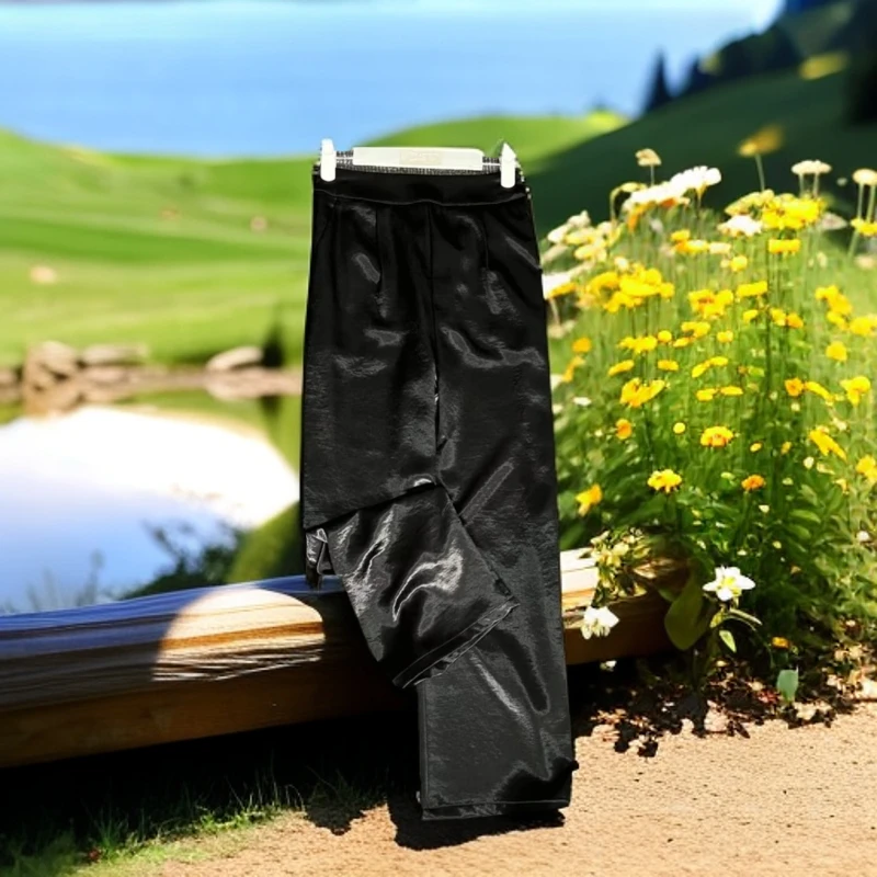 【窄版直通裤王】南油高端油光定制显瘦减龄高腰直筒窄版长裤0072