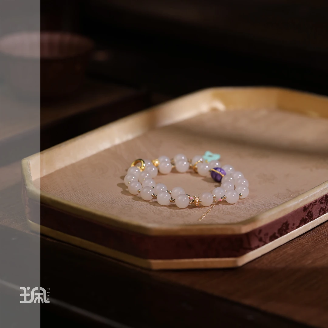 允棠|和田玉*手链*18K金镶嵌CYC24120804多样性发其一
