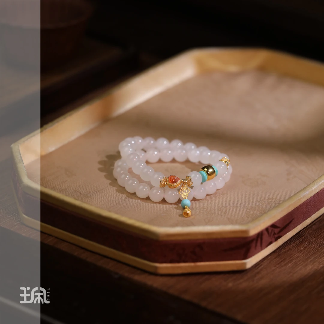 泉涛|和田玉*手串*18K金镶嵌CYC24103001多样性发其一