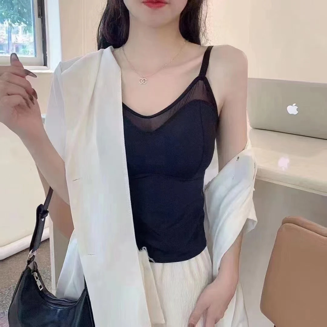 女背心打底蕾丝吊带内衣内搭网红百搭美背运动瑜伽舒适时尚女士