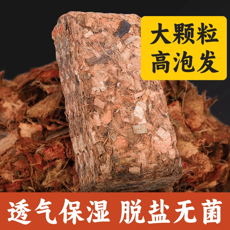 粗椰壳砖兰花专用营养土蝴蝶兰植料多肉土花卉君子兰椰糠脱盐椰砖