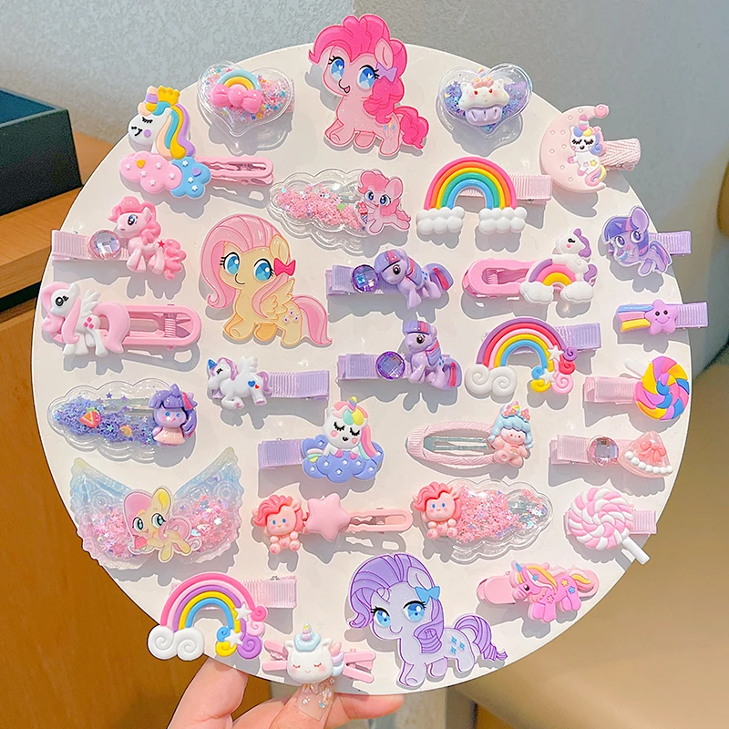 小女孩可爱夹子小马宝莉发夹女儿童发卡头饰女童卡子宝宝公主发饰