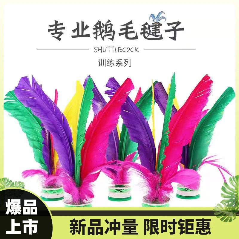 毽子儿童小学生毽球耐踢幼儿园女羽毛腱子减震好踢成人学校运动会