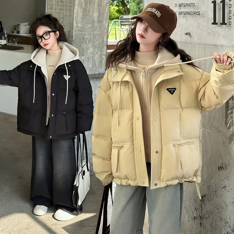 女童棉衣外套冬季加棉加厚2024新款6-12岁15岁中大童休闲洋气棉服