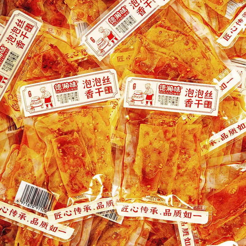 【清仓】网红泡泡干平江泡泡豆干香辣香干起泡豆腐干丝学生零食小吃