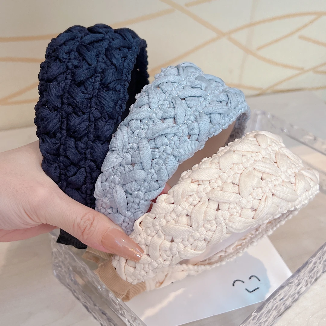 加宽韩国外贸货设计师款定制发箍百搭夏天外出网红小香风