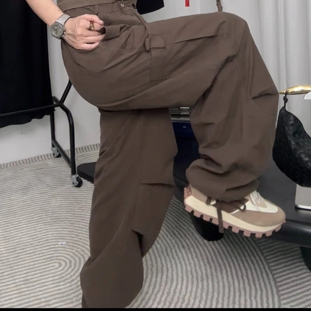 ZTBFENG复古韩版工装裤秋冬季宽松休闲洗水百搭