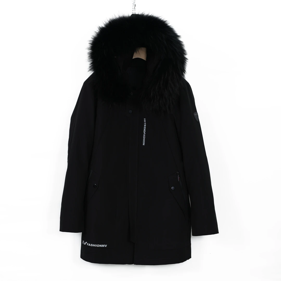 QIXI/妻姿2088-1款 HL＋HZ男款防风派克服冬加厚连帽休闲大气男士