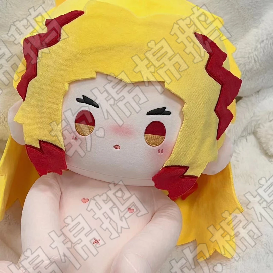 原创动漫鬼灭之刃同人动漫周边炼狱杏寿郎属性40cm棉花娃娃玩偶