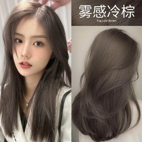 【买一送一】2024雾感冷棕色染发膏剂植物天然纯免漂男女泡泡沫学生