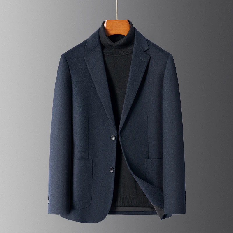 断码捡漏100%绵羊毛品牌男西服短款单西修男外套西装便西羊毛呢子