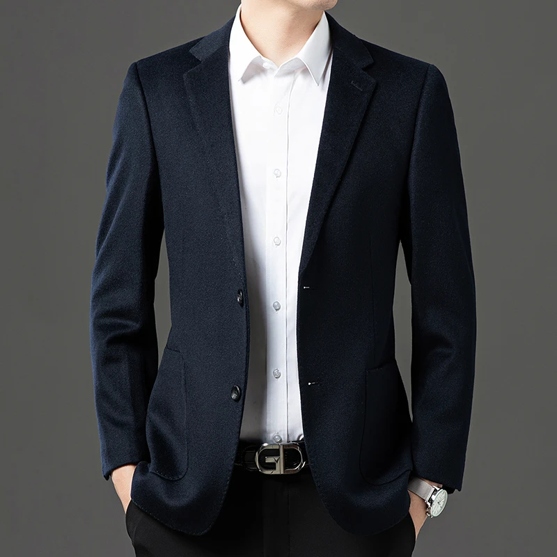 【断码捡漏】绵羊毛100%男士西服外套薄款是修身男士秋冬外套