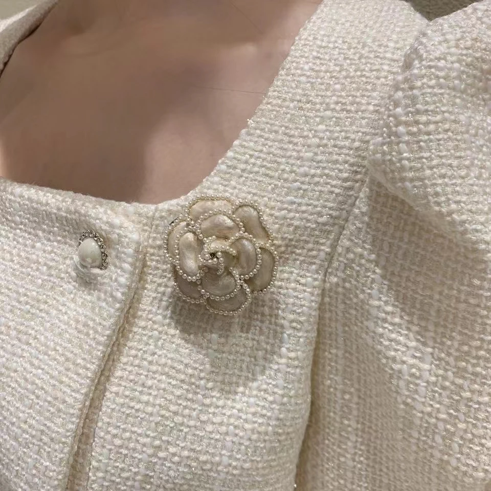 {气质山茶}小香风百搭优雅复古时胸针—x1024