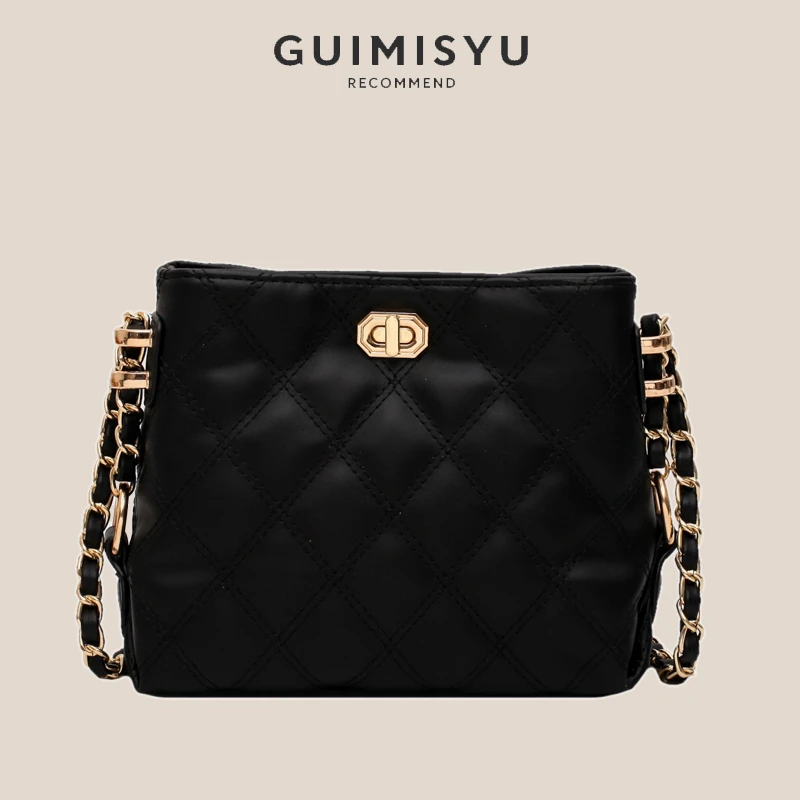 高级感小包包女2025新款潮通勤时尚斜挎包百搭ins洋气菱格链条包