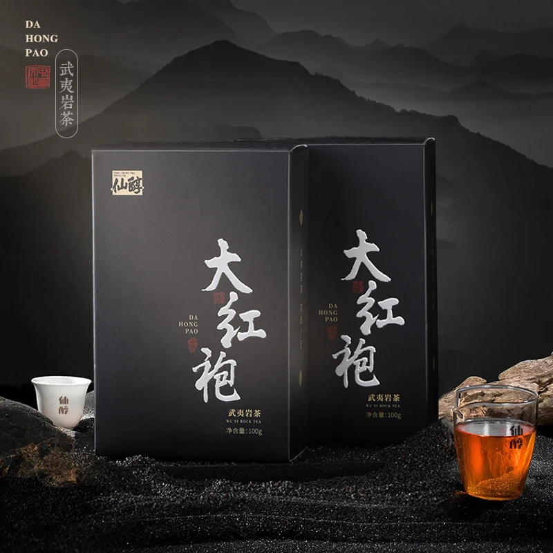大红袍烫金版-岩茶乌龙茶茶叶-100g岩韵醇厚