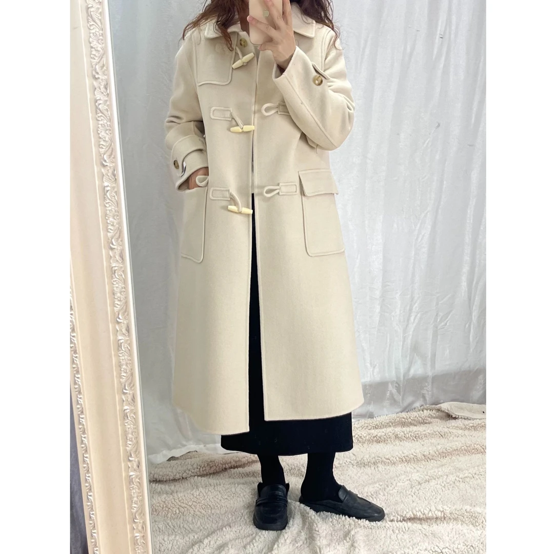 2024秋冬季新款呢子外套中长款时尚百搭高档显瘦显气质