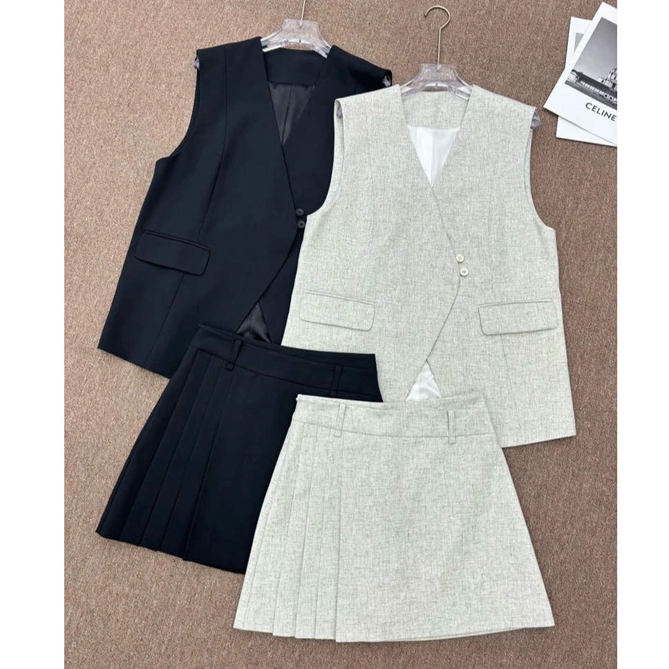 16985 显瘦时尚气质小香风套装气质百搭南油欧货原版秋冬高级