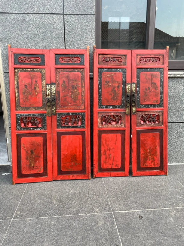 精品木雕、精品花板、精品柜门，雕工精美，画工精湛