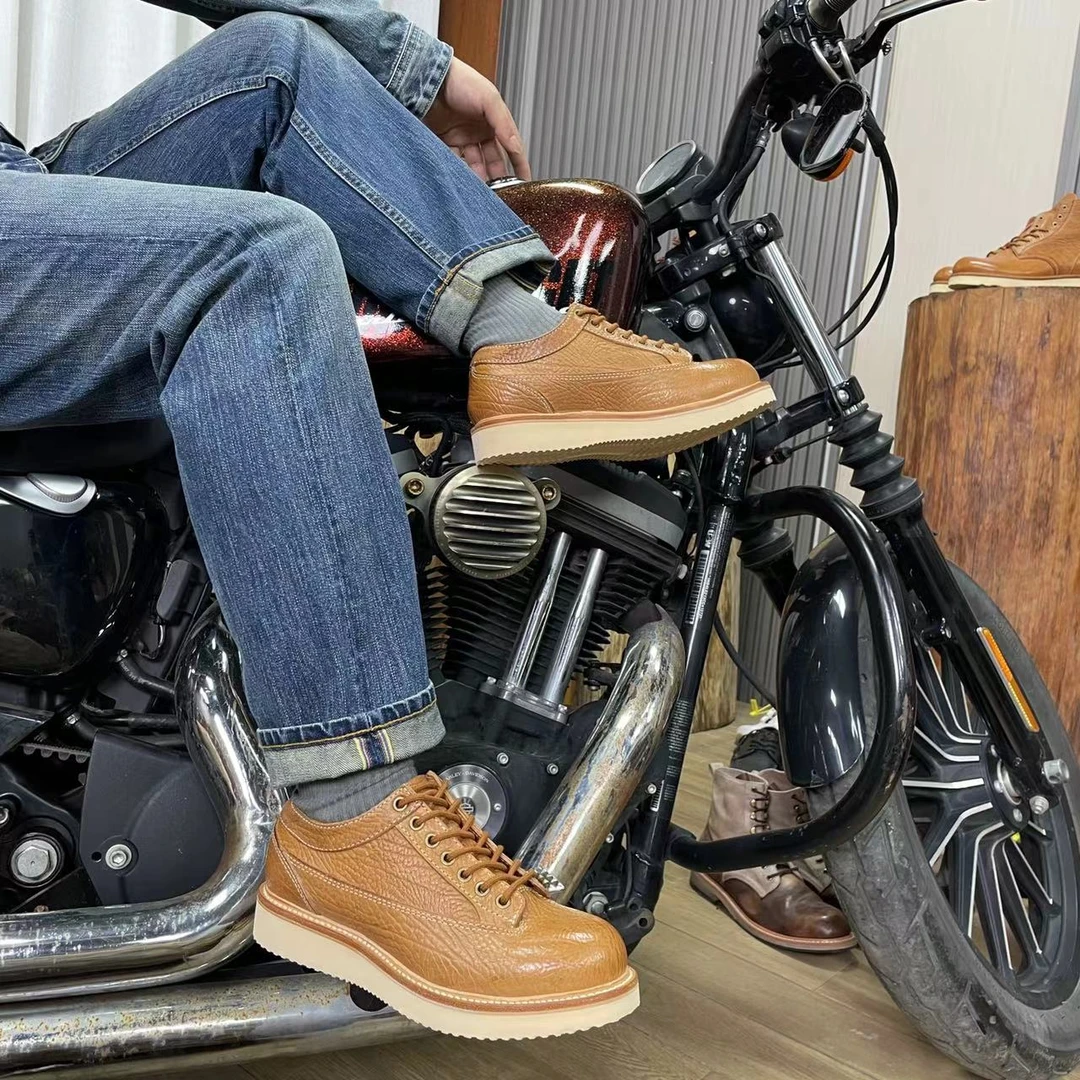 ZCH202401玩鞋的华仔短脸monkey15552固特异工艺阿美咔叽潮鞋