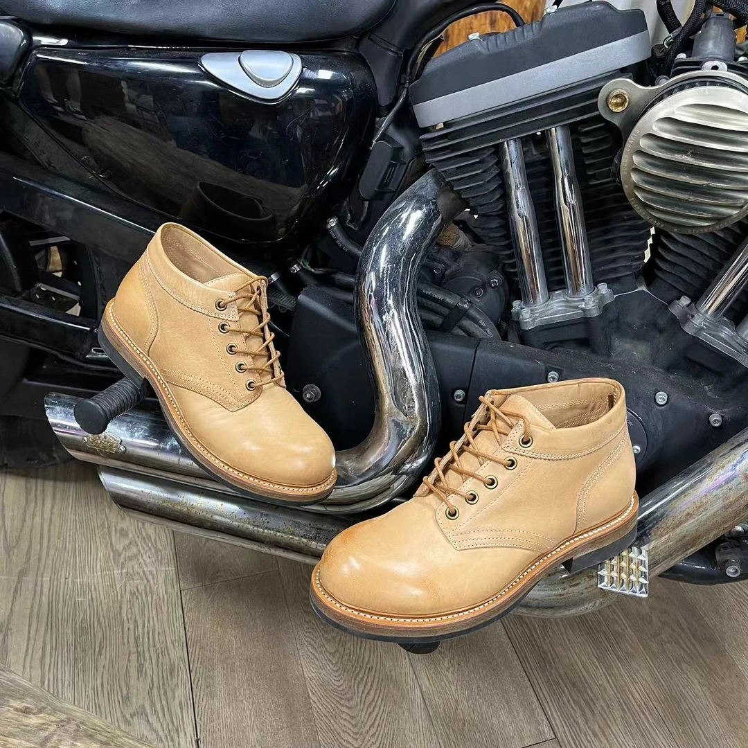 ZCH202410新款德永胜A01固特异工艺工装鞋阿美咔叽风潮鞋