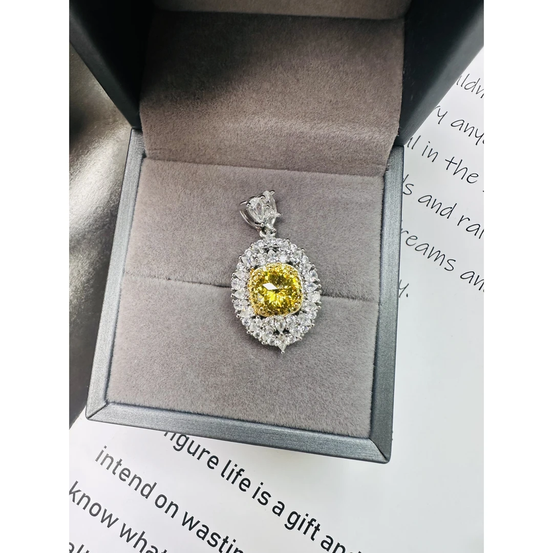 通源吊坠 2ct【落日融金 流光照人】吊坠LB032