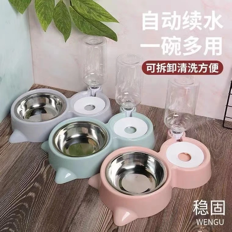 宠物自动饮水食盆防打翻饭盆宠物用品
