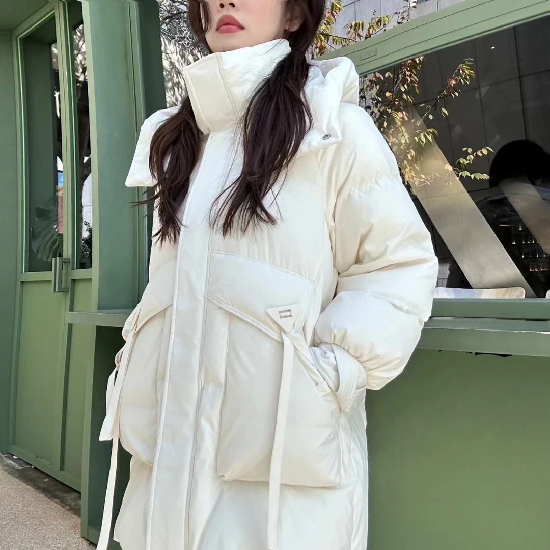 【香香专属】韩系时尚中长款羽绒服-351