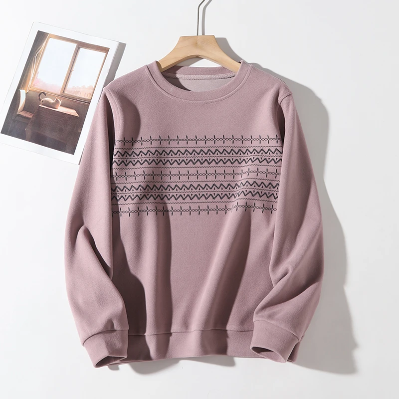 【阳光春日】轻奢减龄显瘦百搭简约防风休闲显瘦卫衣B7355#5611-1