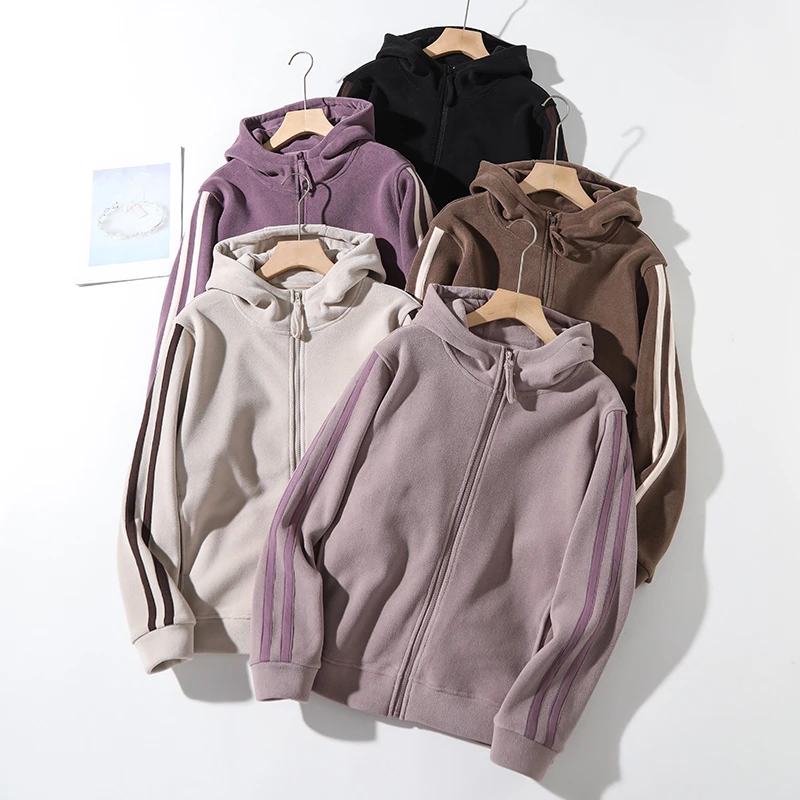 【暖阳】双面奥粒绒显瘦百搭保暖防风加绒加厚连帽外套A7411#5675-1