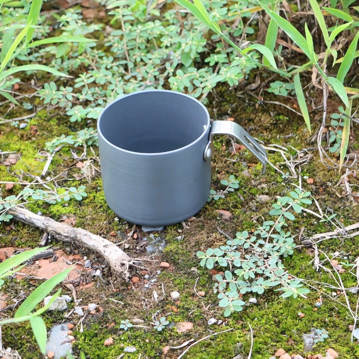 品牌同款欣然杯可挂壁咖啡杯带手柄防摔随手杯简约水杯茶杯露营