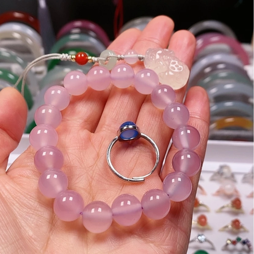 【闪购商品】玛瑙/玉髓戒指银S925镶嵌尘*