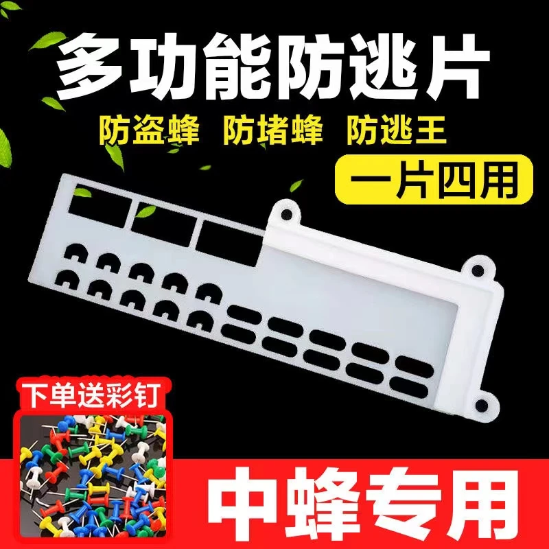 中蜂防跑片防盗器巢门防逃框第四代多功能防逃框新款蜜蜂用具包邮
