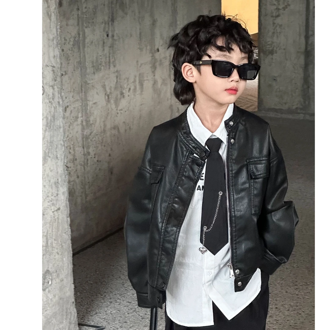 8808韩版单皮衣双色可选