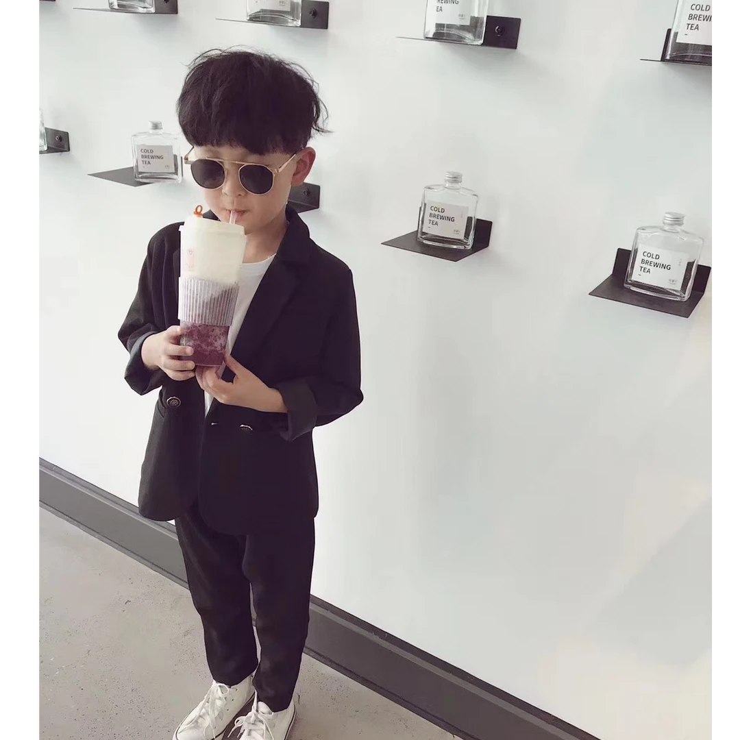 888加绒黑色粉色西服