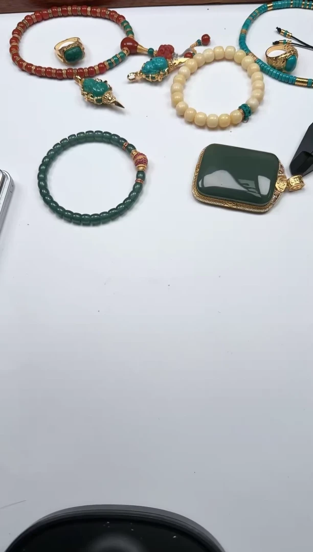 【闪购商品】绿松石配饰配饰18K金镶嵌配饰配饰